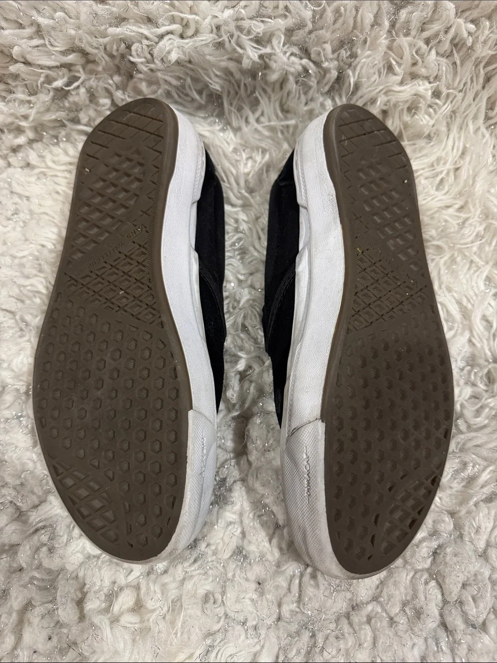 Vans Black Suede Slip-On Loafers